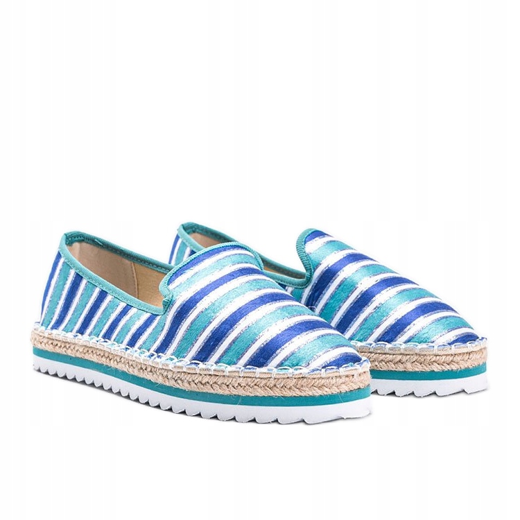 

Niebieskie espadryle w paski Ottawa r.38