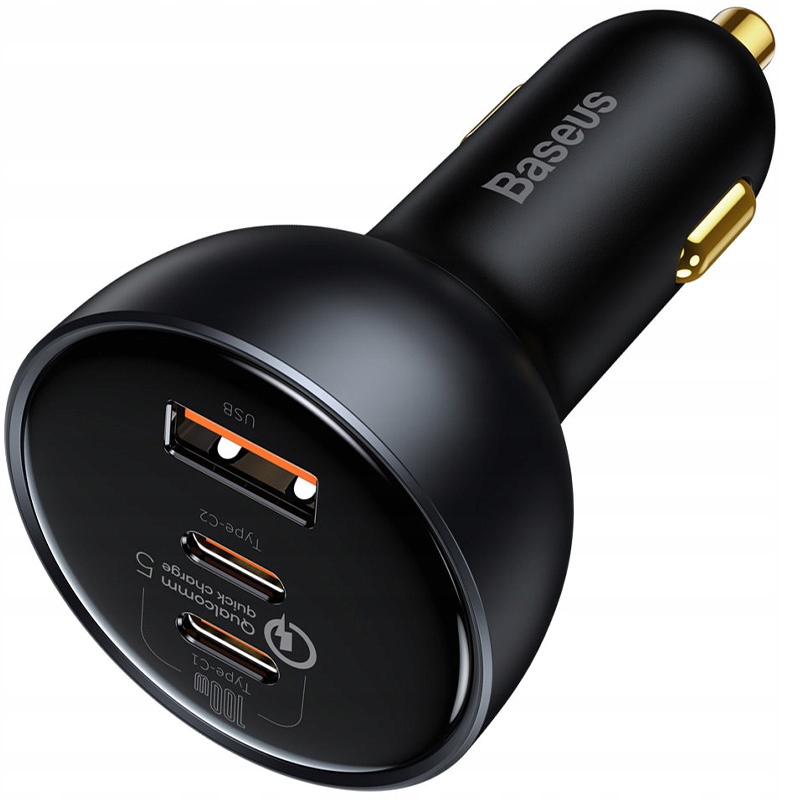 

Ładowarka samochodowa 160W, Usb, 2x Usb-c Baseus