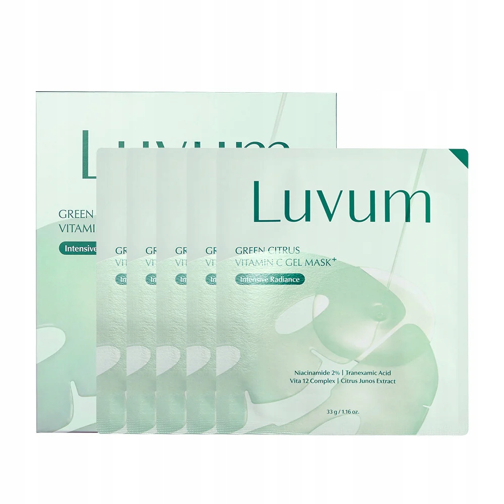 Luvum Green Citrus Vitamin C hydrogelová maska 5 ks