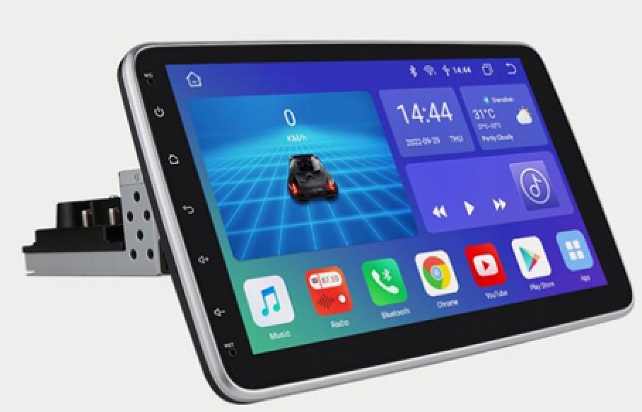 Uniwersalna Radio Nawigacja 10 Cali 1DIN Android Carplay 8/128GB +kamera