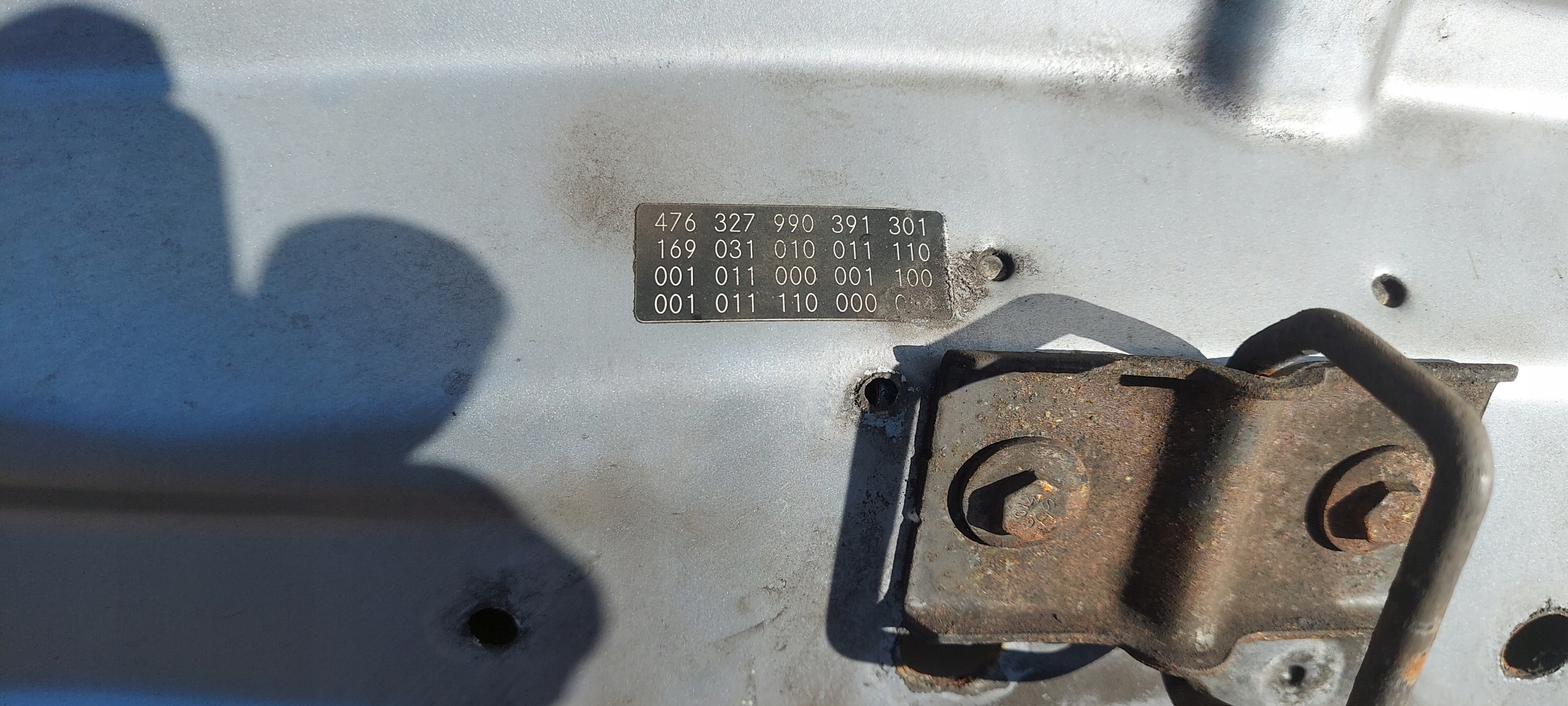 CAPOT MERCEDES A-KLASA W169 LAK: 391