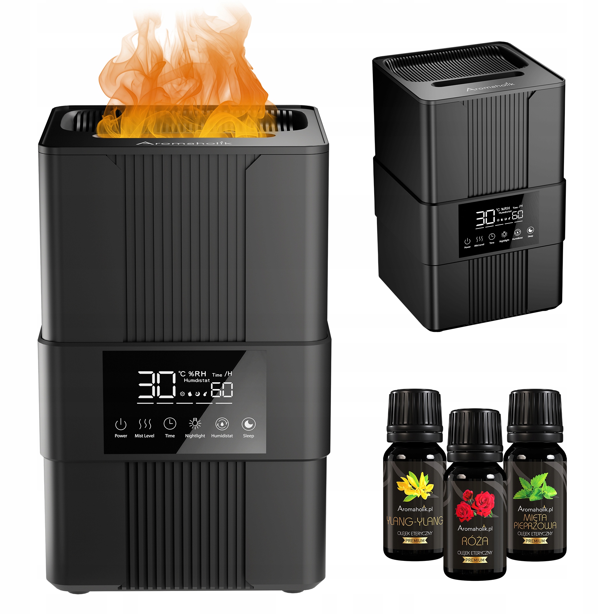 Dyfuzor Zapachowy do Olejków Eterycznych Płomień Led VARMA