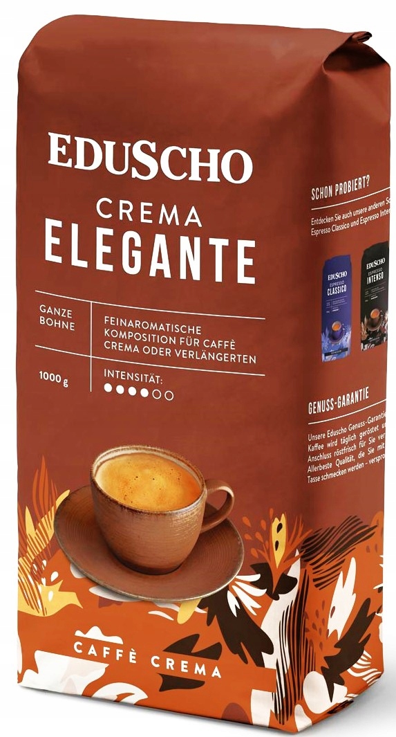 Levně Káva zrnková Eduscho smíšená 1000 g středně pražená