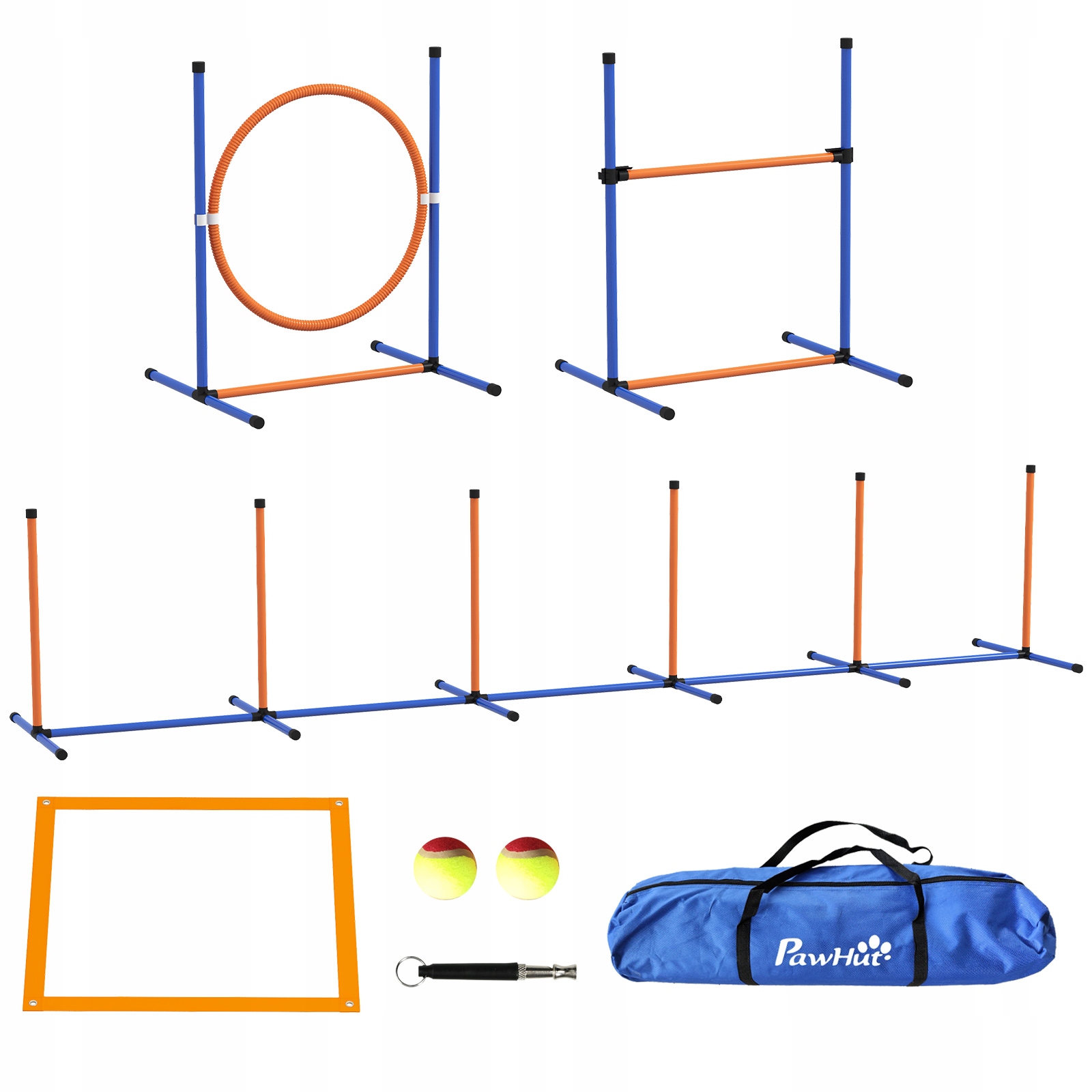 Sada Agility pro psy, 4 prvky, taška, píšťalka