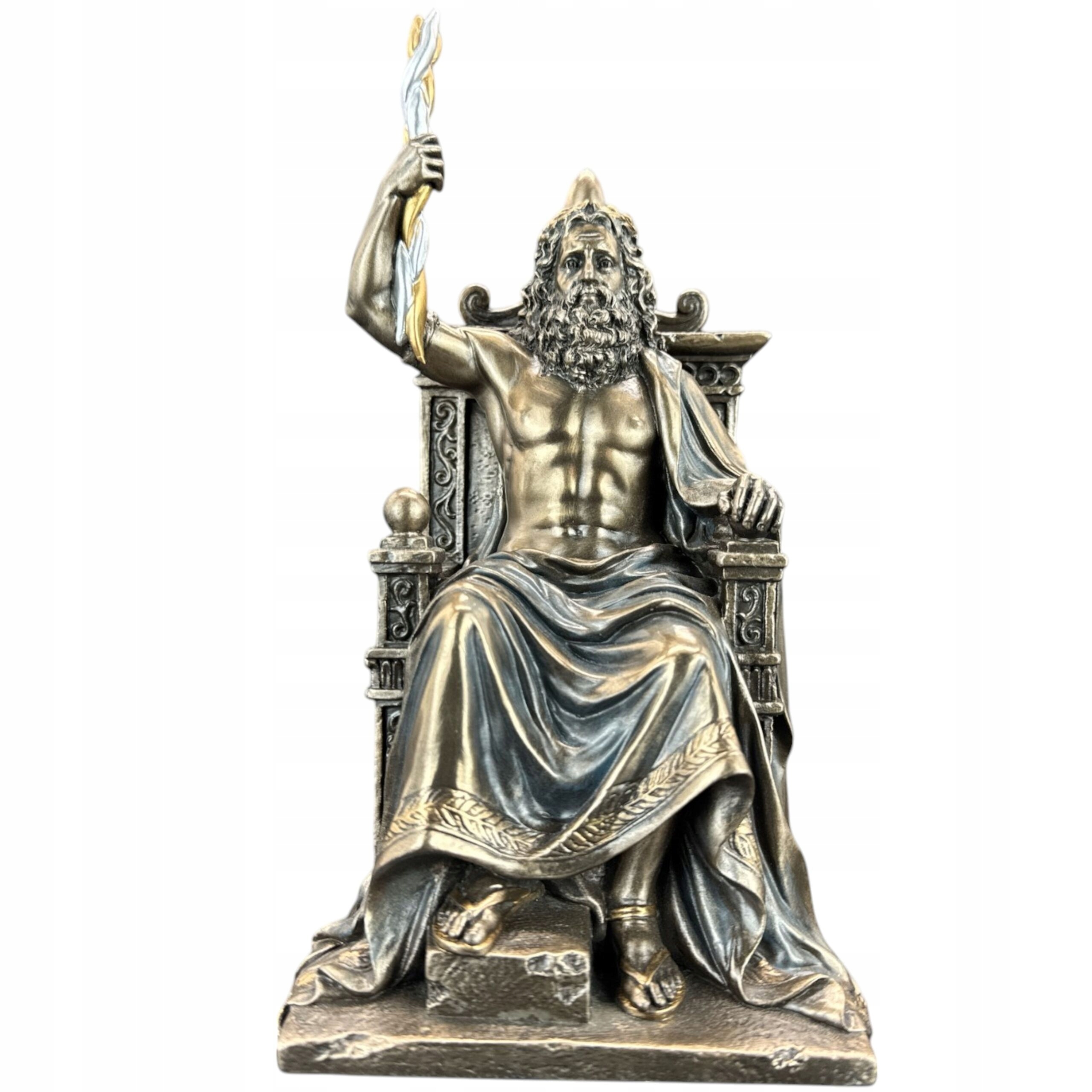Socha Pána neba Zeus na tróne s bleskom Veronese WU77587A4