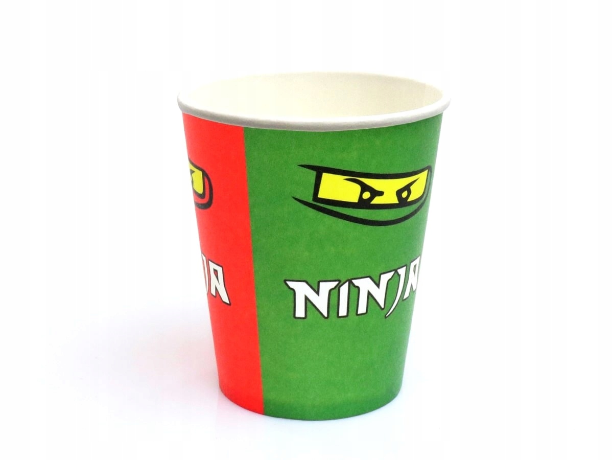 Kubeczki urodzinowe Ninjago 250ml 6sz Urodziny Marka Congee