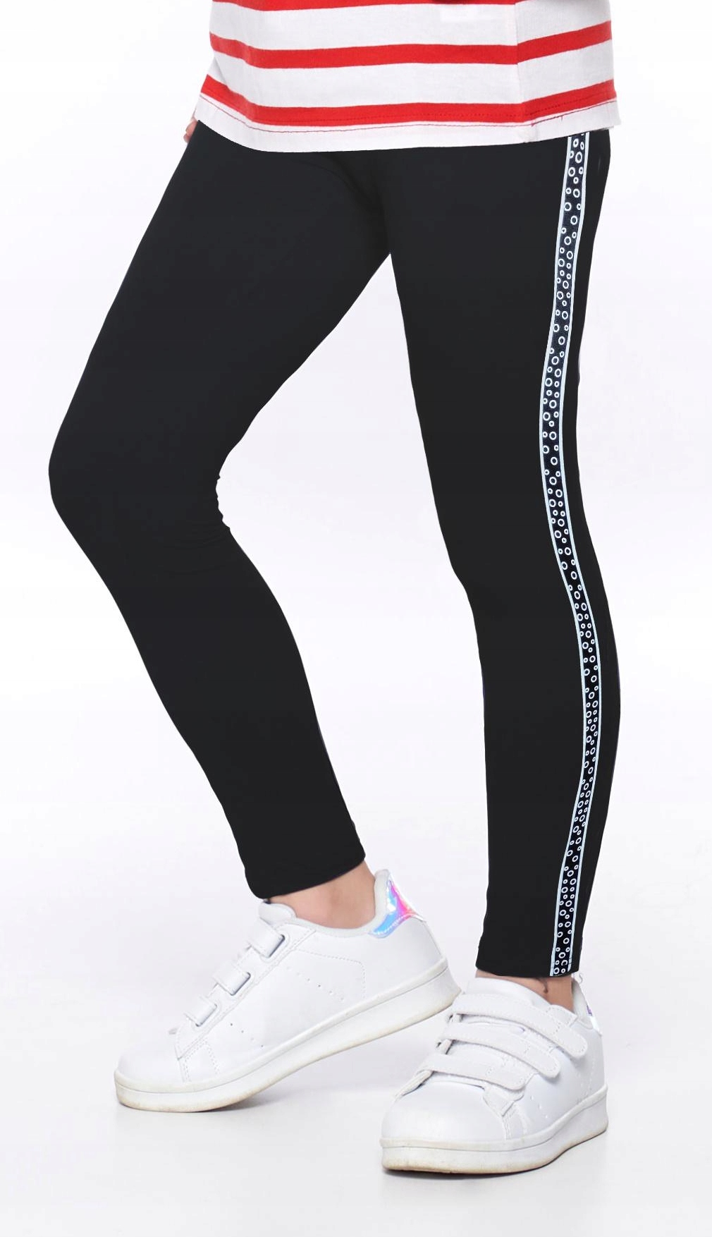 

Moraj Legginsy Dziewczęce z Lampasem 98-104