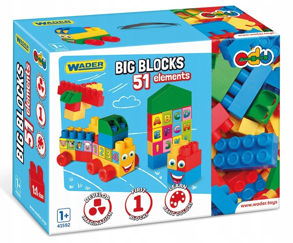 BIG Blocks klocki 51 elemetów Wader 41592
