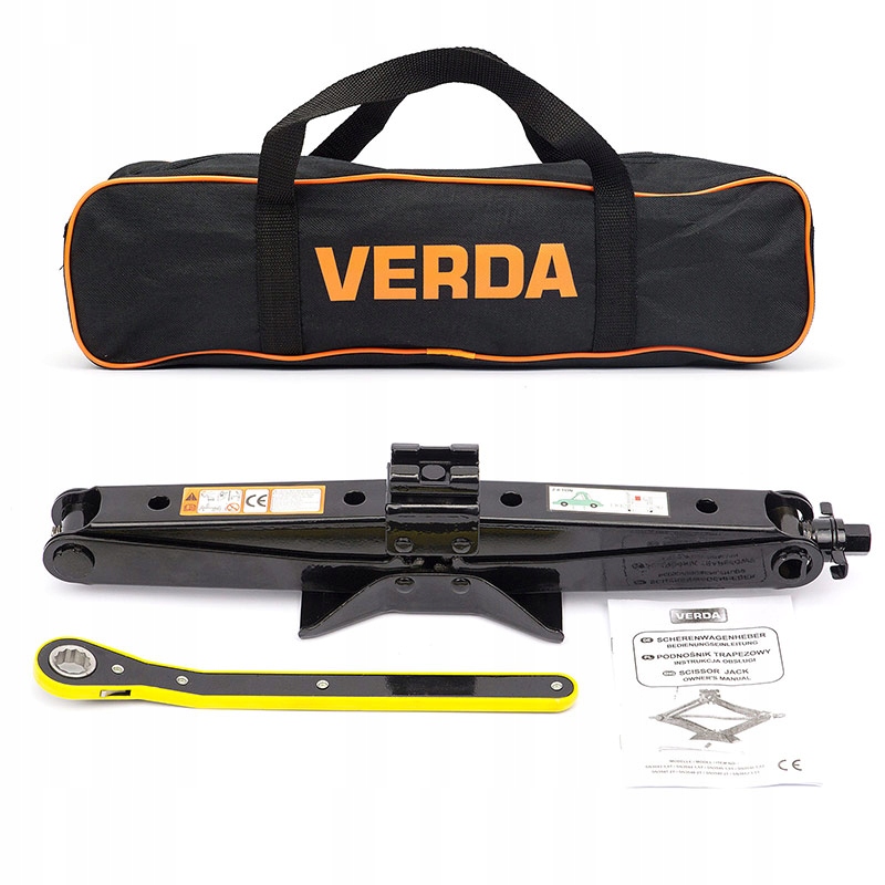 PODNOSNIK SAMOCHODOWY LEWAREK TRAPEZOWY KLUCZ 2T Brand Verda