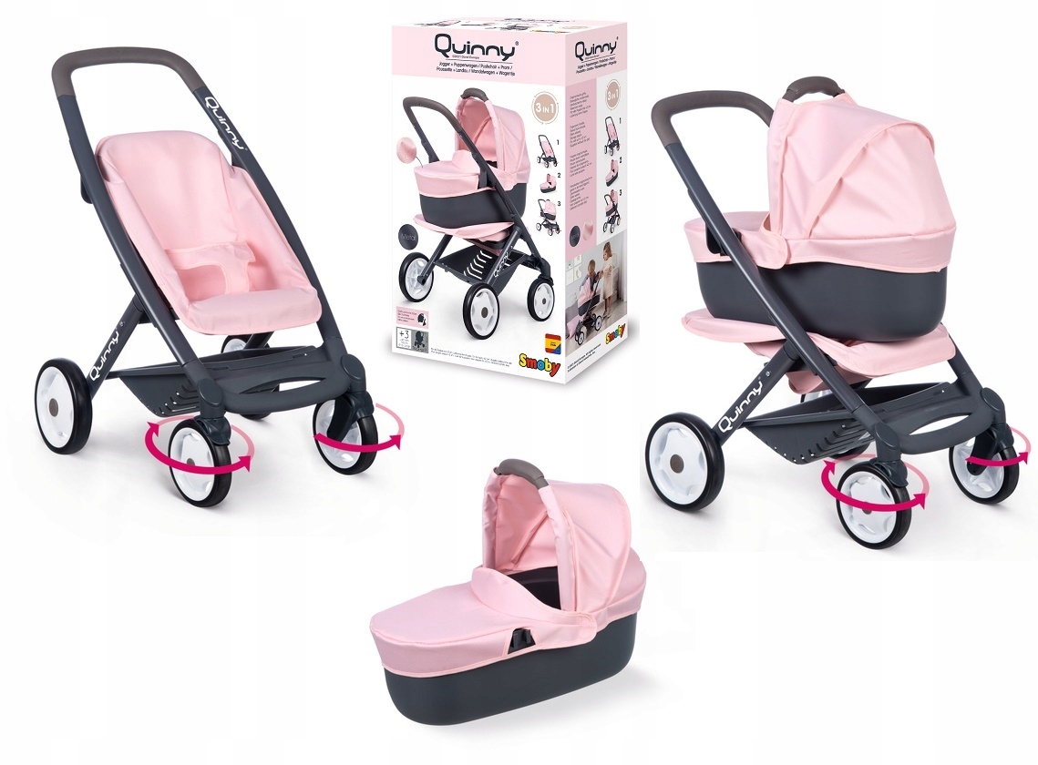 

Smoby Wózek dla Lalek 3w1 Maxi Cosi Quinny 253117