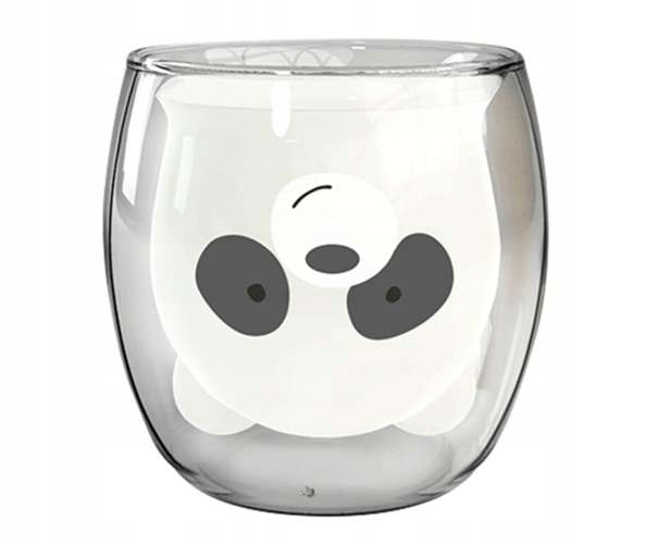 

Szklanka Panda Miś Misiek Podwójne Szkło 260 ML