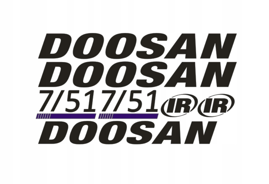 Samolepky – polep Doosan 7/51