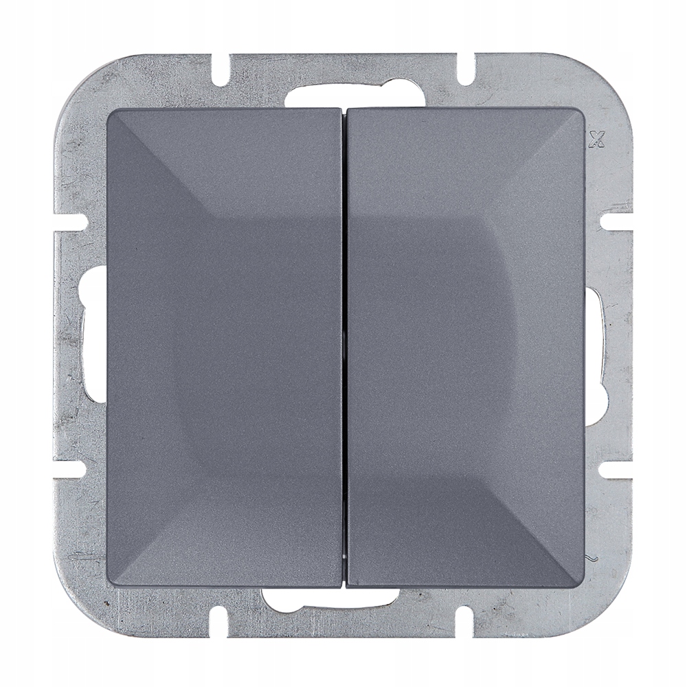 

Wyłącznik łącznik podwójny Antracyt Abex Perła