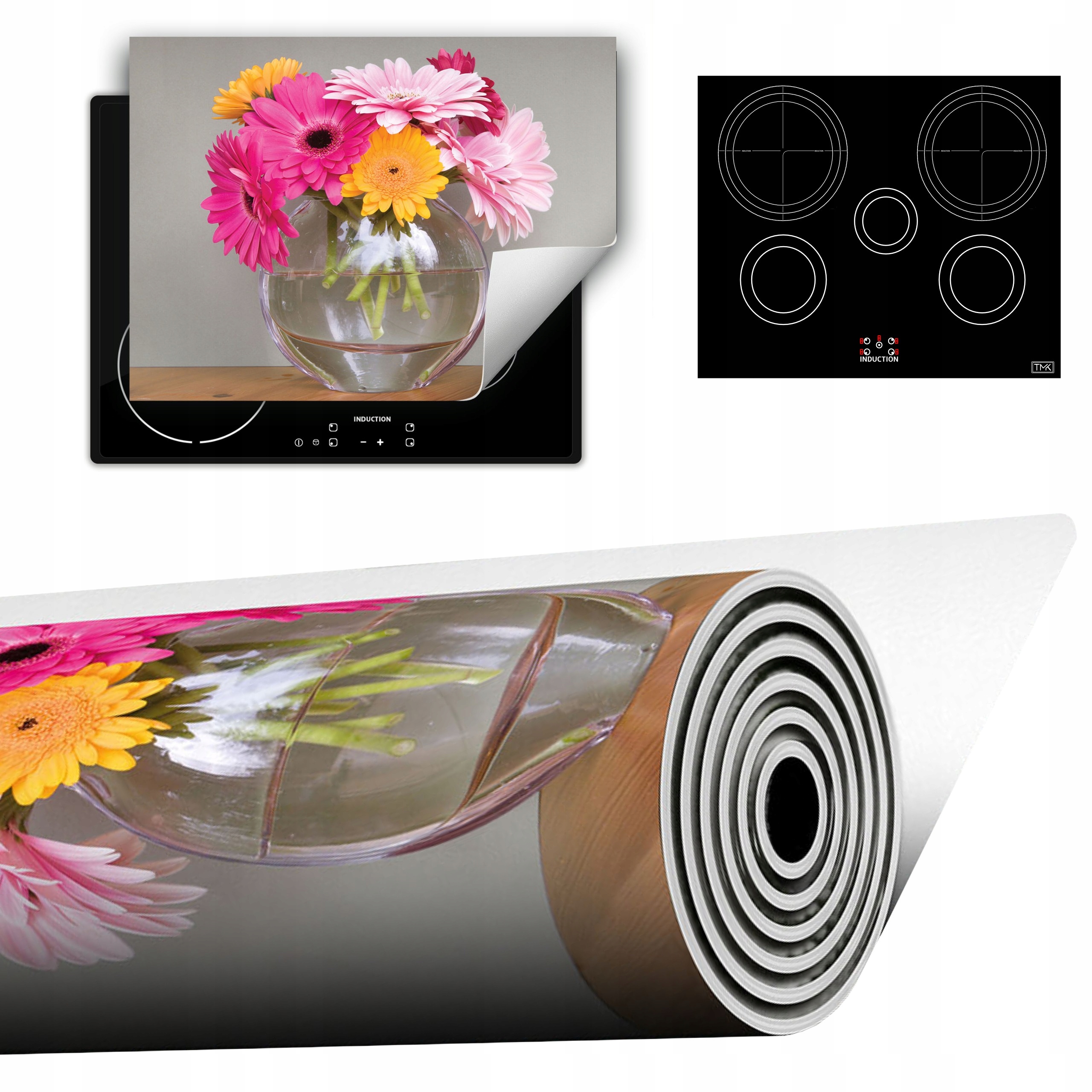 Vinylová Podložka Do Kuchyně Více Místa 70x52 Kytice květin
