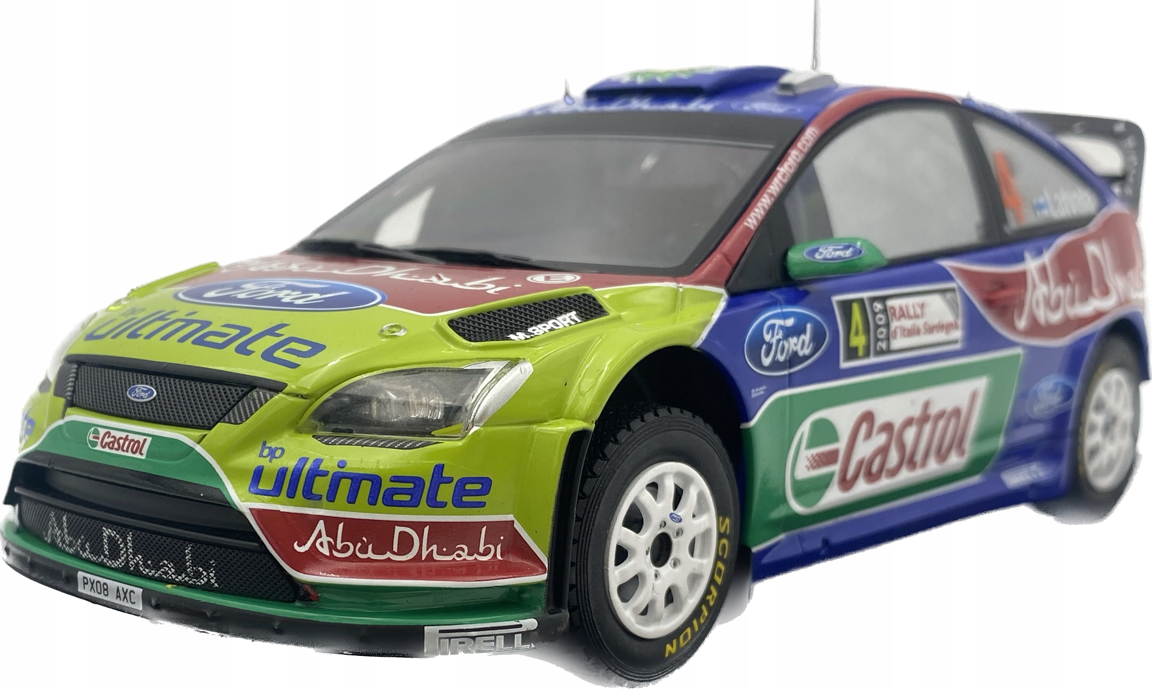 Ford Focus Rs Latvalla Sardinie 09 model Ixo 1:24