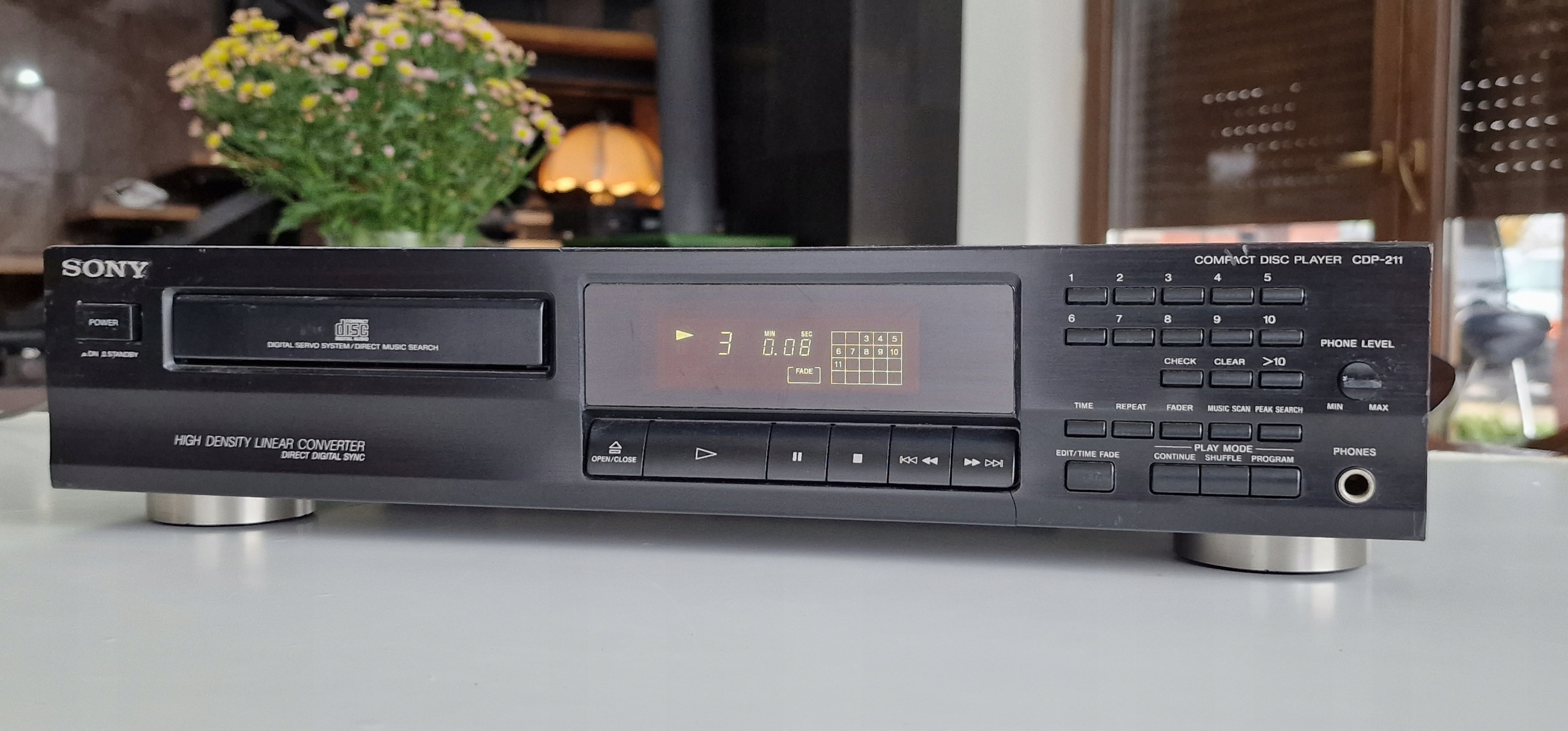Sony odtwarzacz kompakt CD player CDP 211 CDP-211 Możliwość nagrywania nie