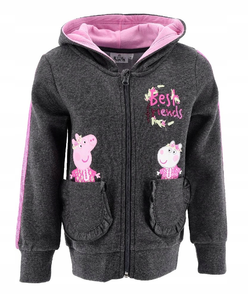 

bluza z kapturem dla dziewczynki Świnka Peppa 110