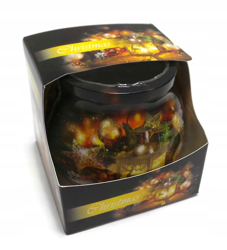 ŚWIECZKA ŚWIECA ZAPACHOWA W SZKLE ŚWIĄTECZNA