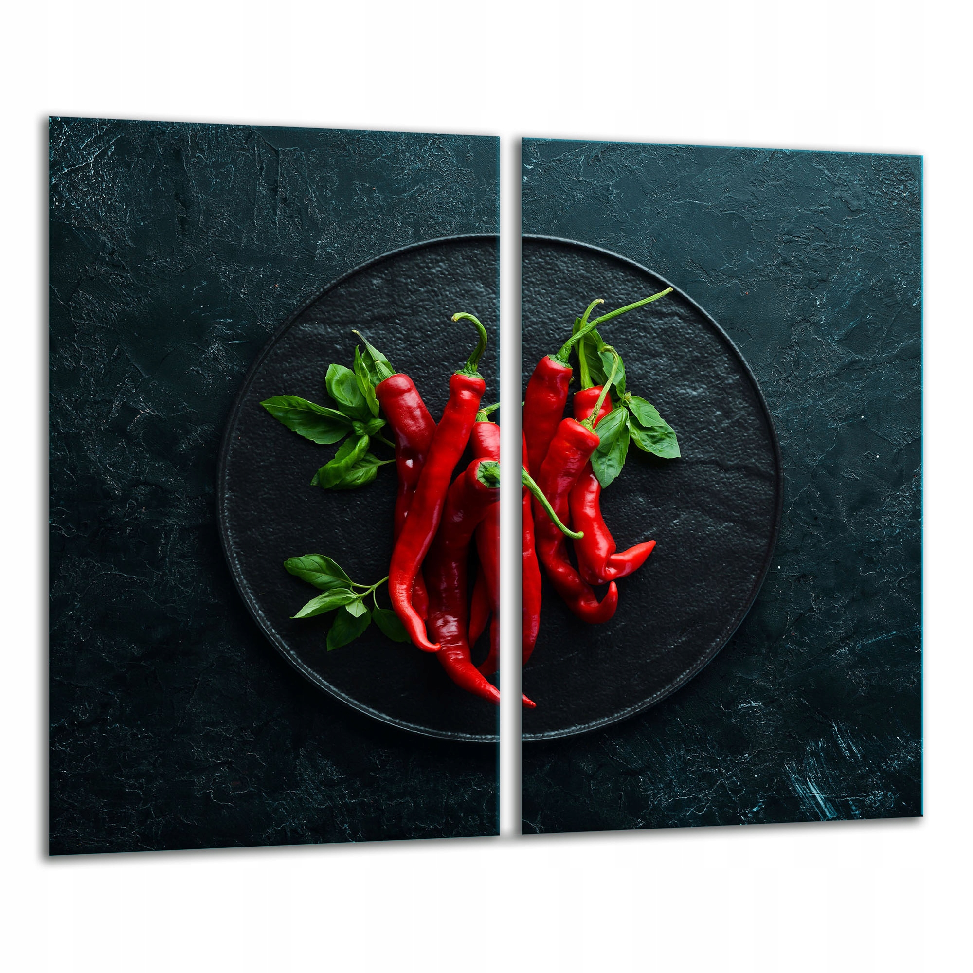 7v1 Skleněná Krájecí Deska 2x 30x52 Chilli