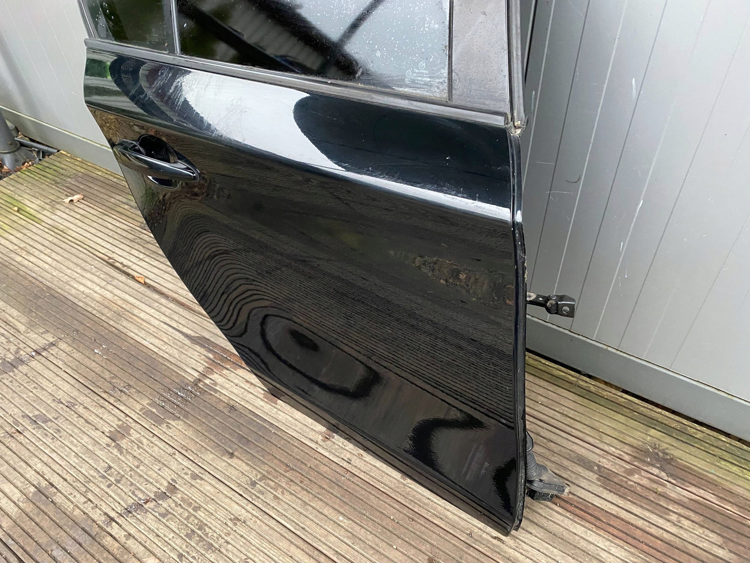 BMW 1 E87 complete door right rear part rear. black, SCHWARZ II