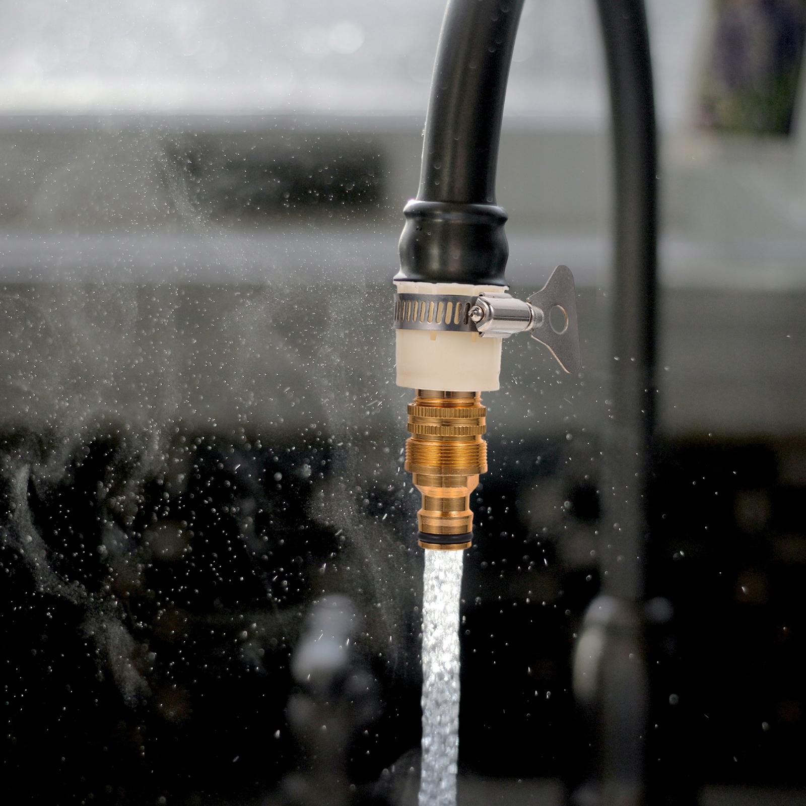 WĄŻ ZŁĄCZKA DO KRANU ZLEWANEGO 2 SZT Marka bez marki