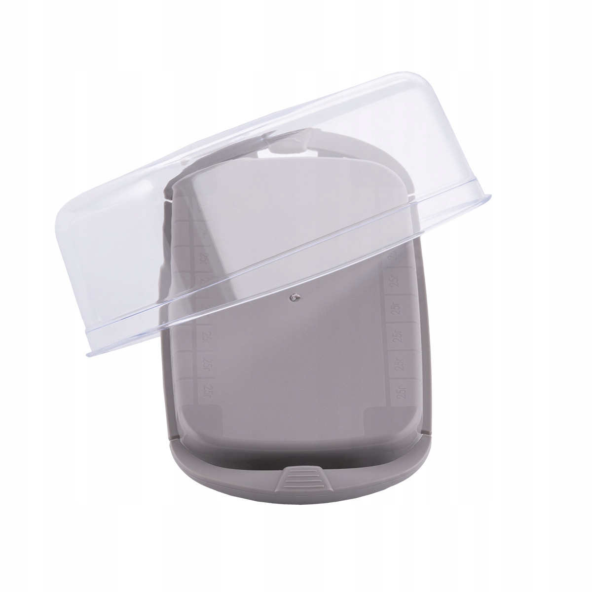 MASELNICA PLASTIKOWA POJEMNIK NA MASŁO Z POKRYWKĄ MASELNICZKA 17X9X6,5CM Marka Prima Deco