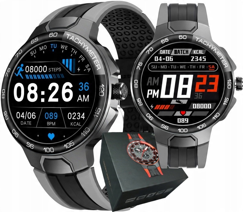 

Zegarek Męski Smartwatch Ciśnieniomierz Pulsometr
