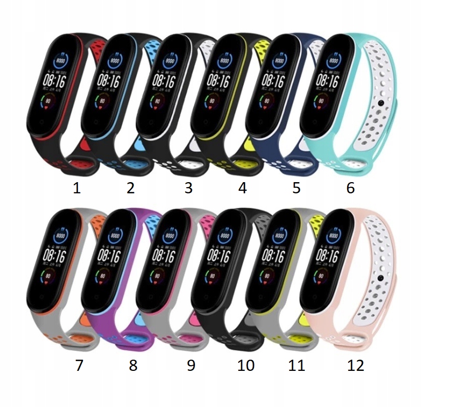 OPASKA PASEK DO XIAOMI MIBAND 5/6 ORGINALNE KOLORY
