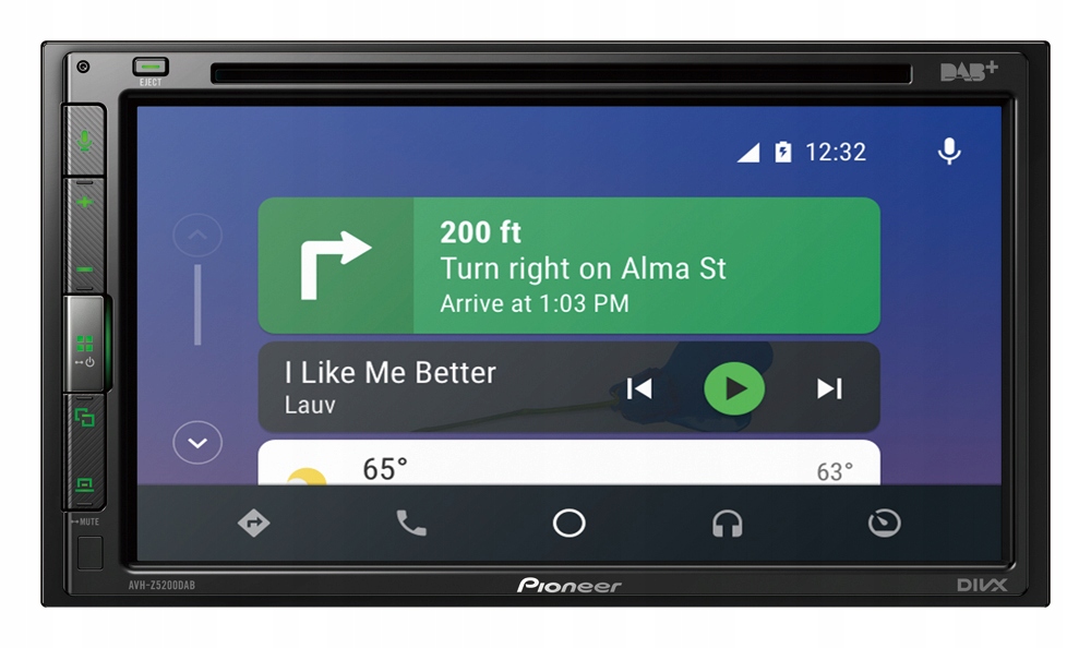 Pioneer AVH-Z5200DAB 2DIN autorádio Bluetooth CarPlay Android Auto