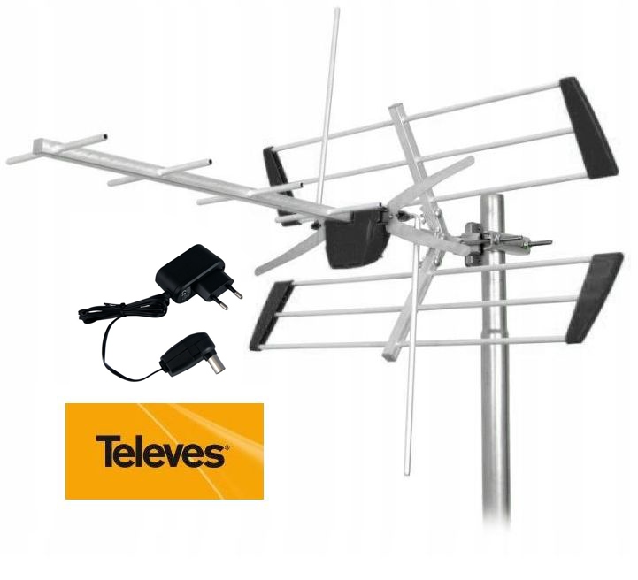 Antena Telewizyjna Televes Yagi Edge+ 5G MIX Z Zasilaczem 111810 Aktywna