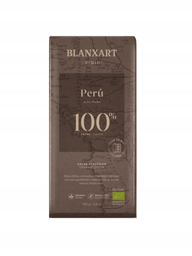 Levně 2x Blanxart 100% Kakao z Peru Alto Piura Tabulka 100 g