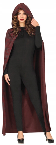 Hnědý čarodějnický Plášť s kapucí kapucí Halloween Karneval ples 120 cm