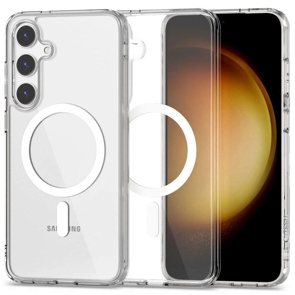 Etui Tech-Protect Hybrid MagSafe na SAmsung Galaxy S24 Fe przezroczyste