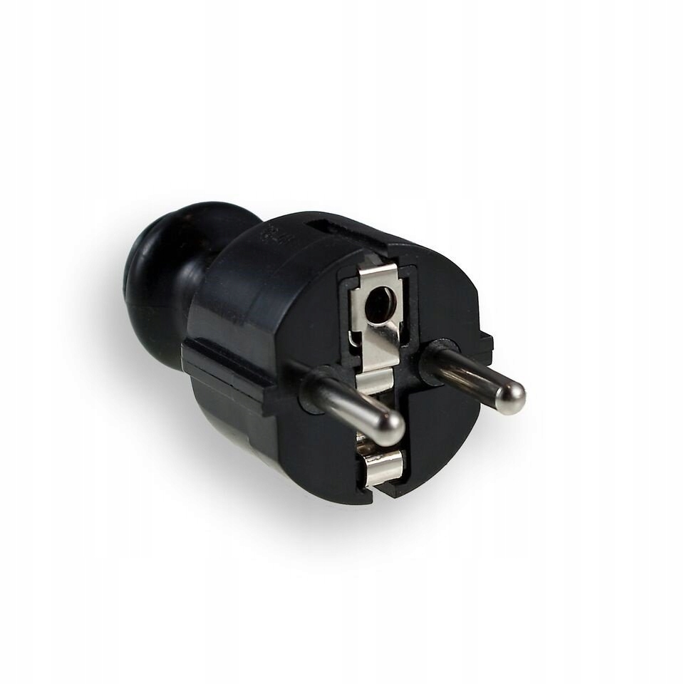 

Wtyczka prosta z/u 16A 230V czarna WT-30-2