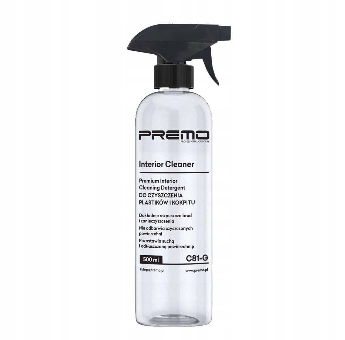 Środek do czyszczenia kokpitu i plastików Premo Interior Cleaner 500 ml