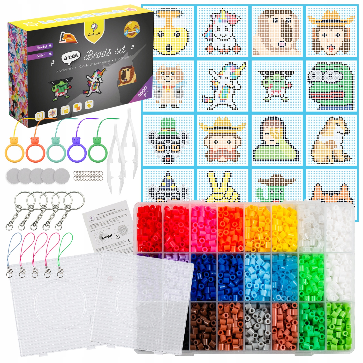 

Koraliki do prasowania Zestaw Memy Emoji