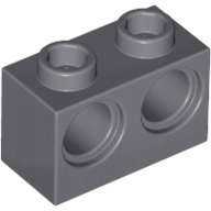 

Lego 32000 klocek otwory 1x2 c. szary 10 szt Dbg N