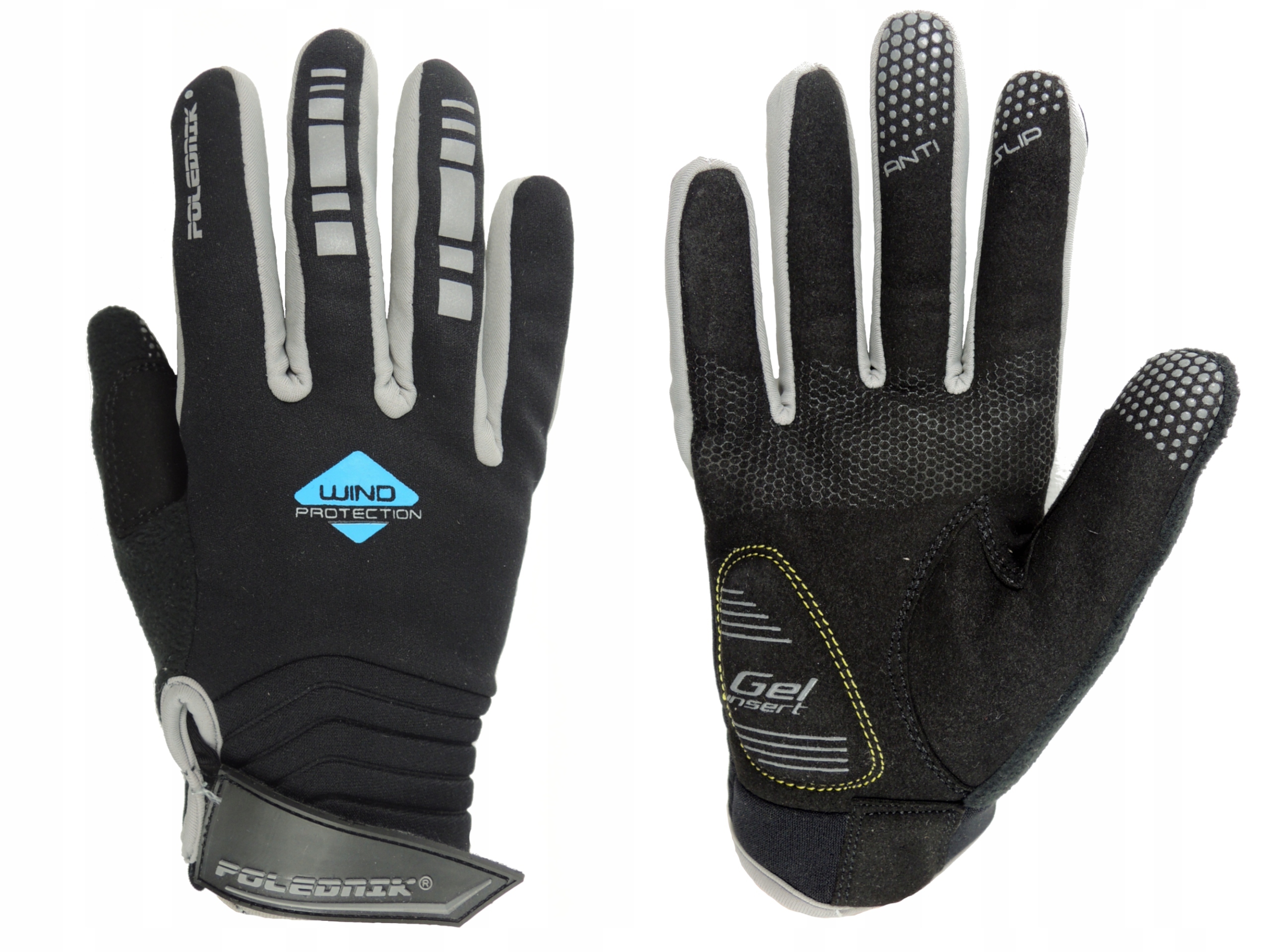 Zimowe rękawice rękawiczki rowerowe Polednik Ciepłe wiatro wodoodporne