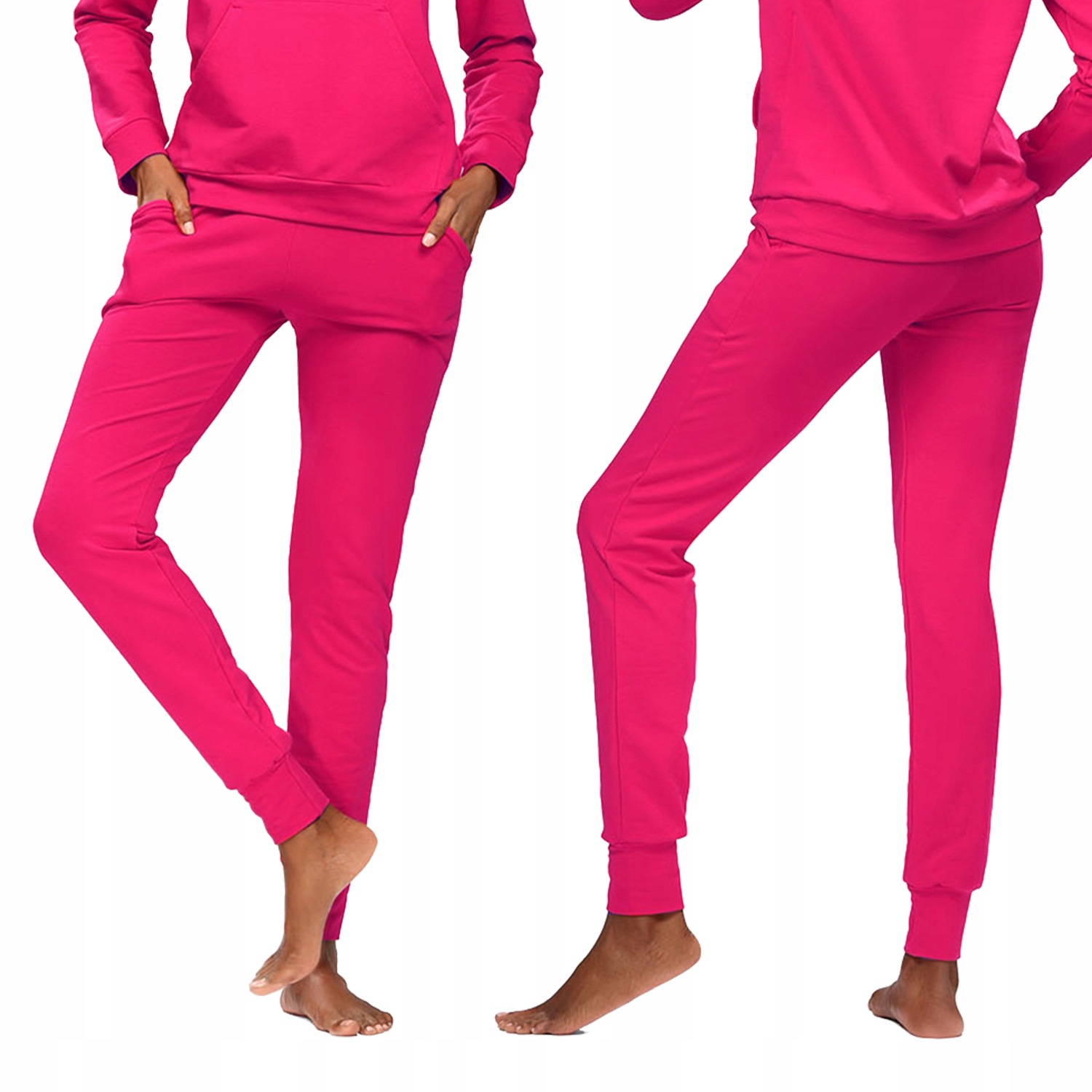 Dkaren Seattle malinové tepláky teplákovka bavlna růžová S