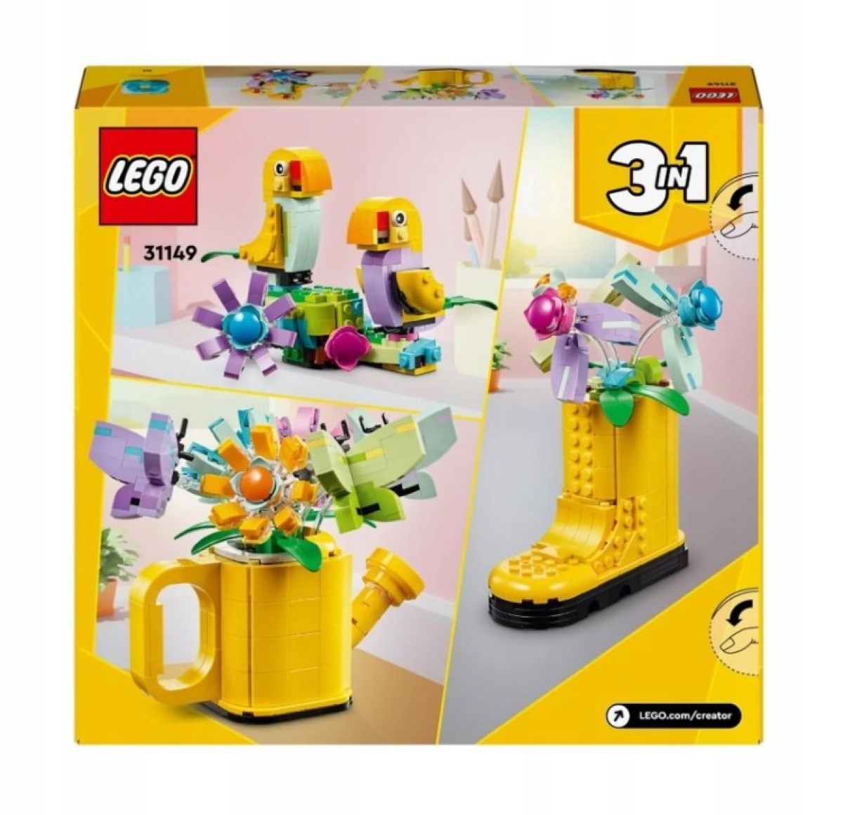 Klocki Lego Creator 31149 Kwiaty w Konewce Wiek dziecka 8 lat +