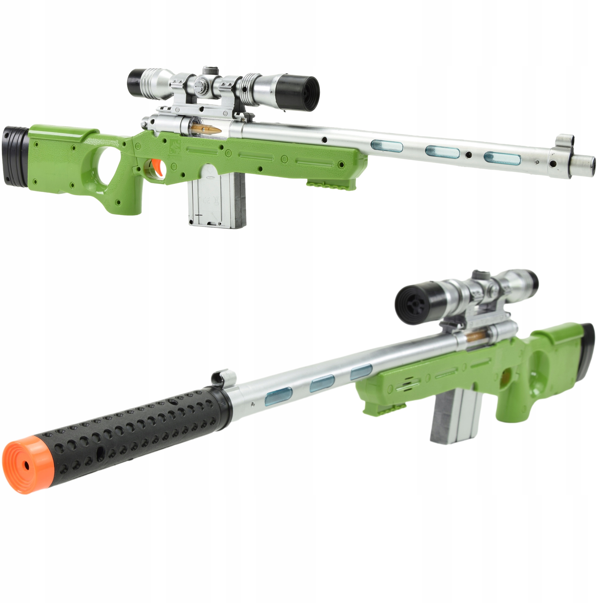 

Pistolet Karabin Dźwiękowy Świecący Elektryczny