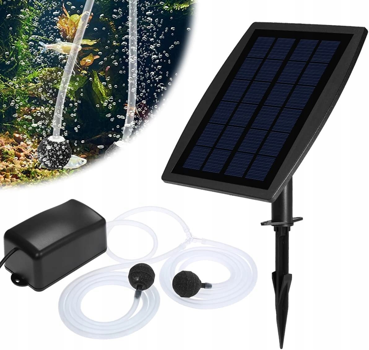 Solární Provzdušňovač Jezírka, Kyslíková Pumpa S Hadicí, Zvuk
