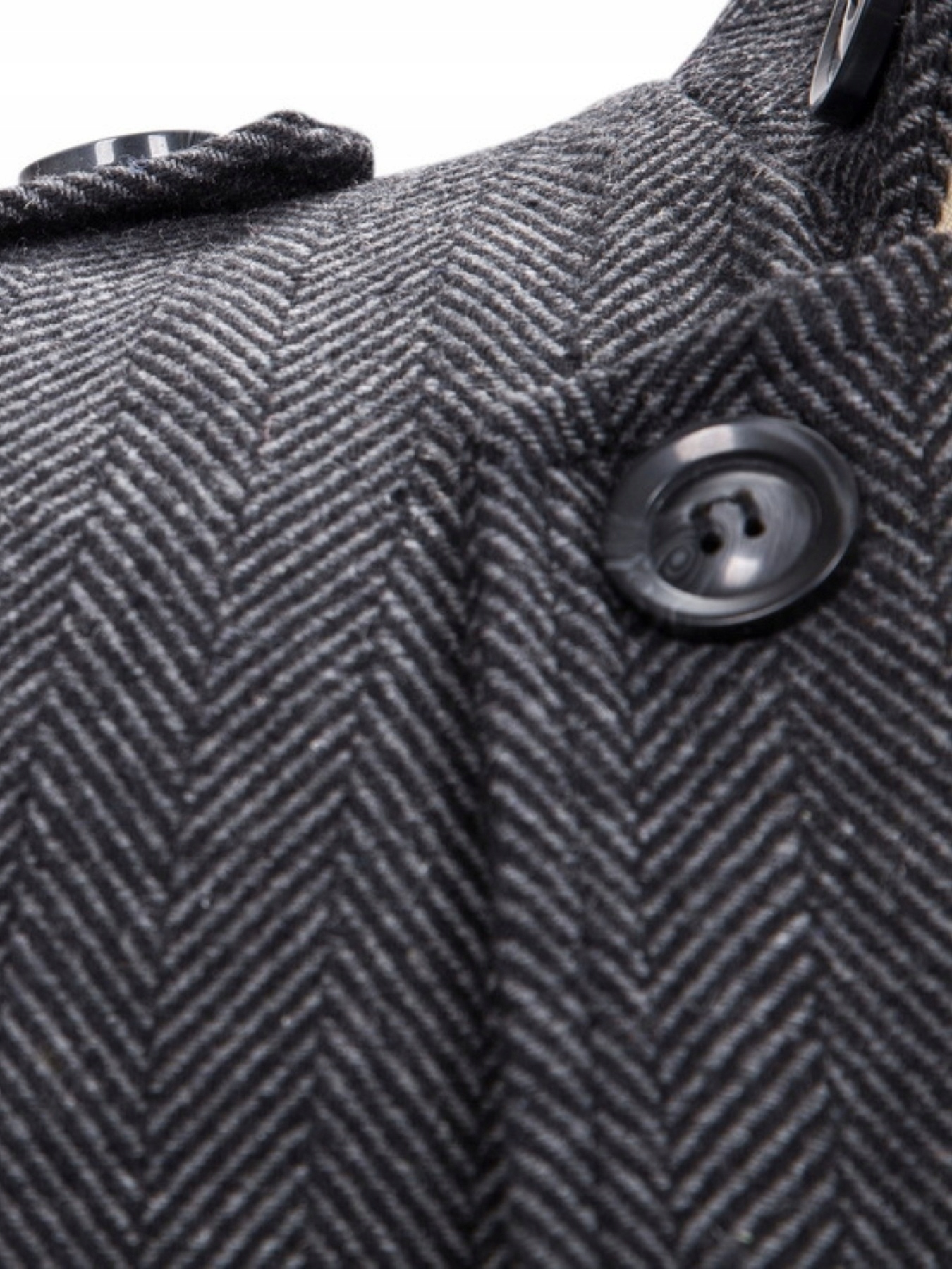 ELEGANCKI DŁUGI MĘSKI PŁASZCZ ZIMOWY JESIENNY RETRO Rozmiar M