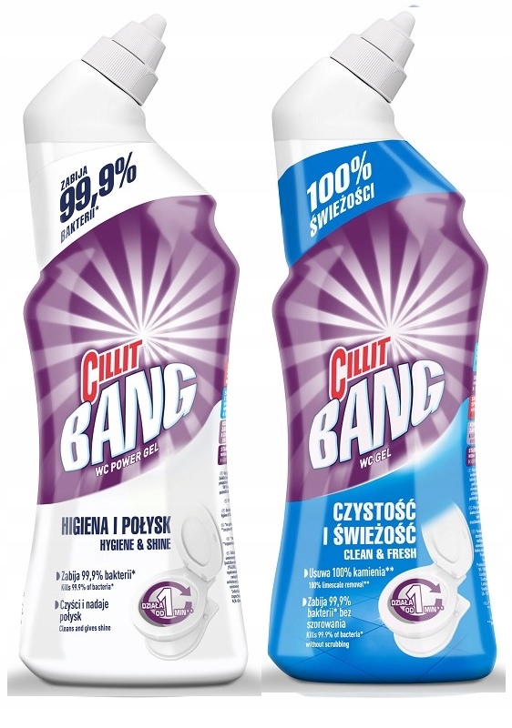

Cillit Bang Żel do Wc higiena zabrudzenia 750ml x2