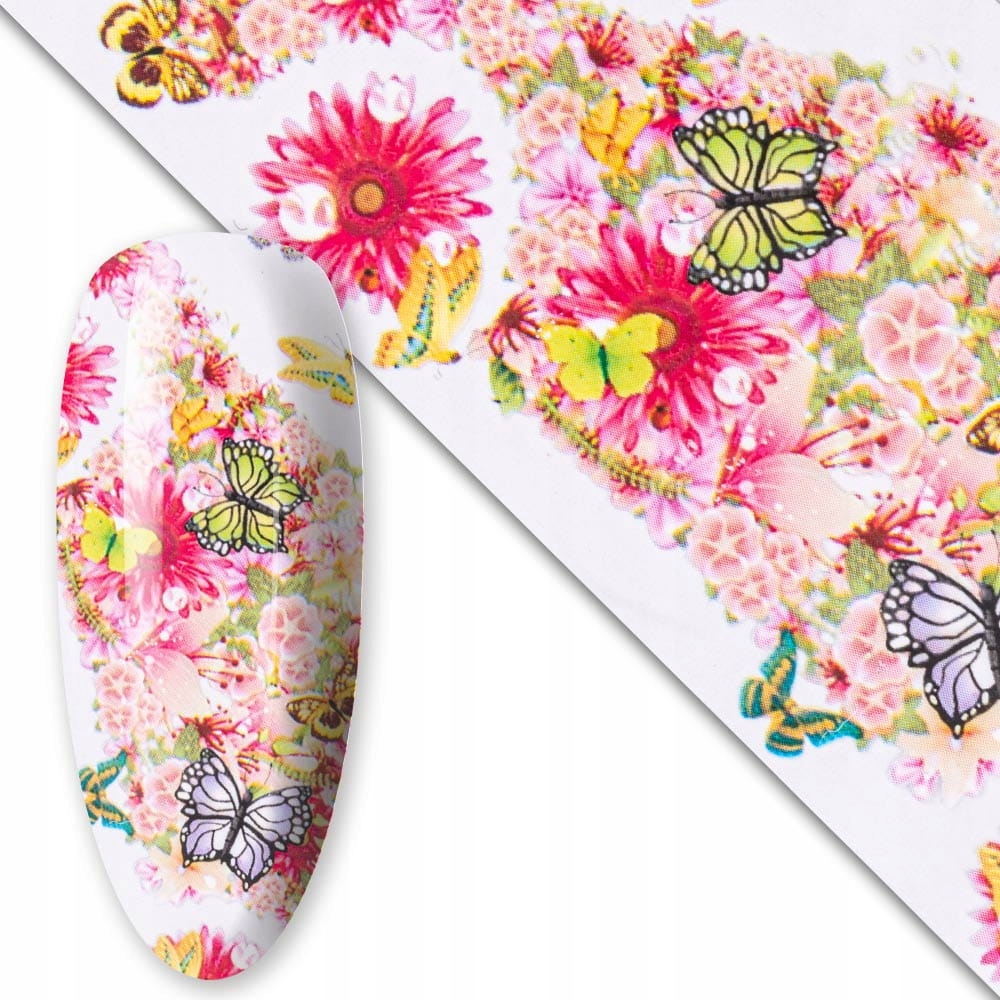 Folia Transferowa Do Paznokci Hybryd Żeli 100cm Lovley Time Collection Nr4