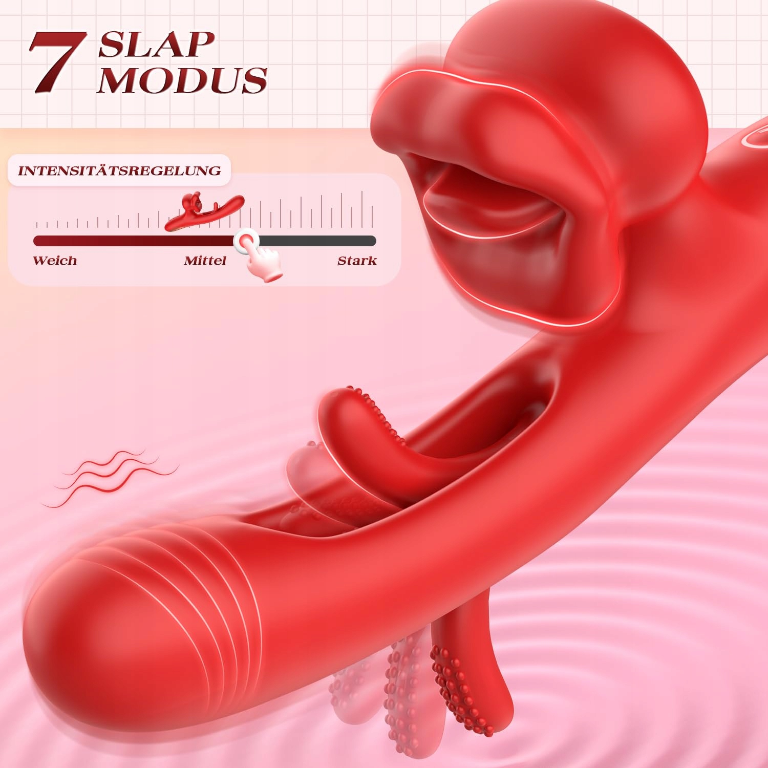 DILDO VIBRATOR Dla Kobiet Z 7 Trybami Wibracji I Stymulatorem Klitorisu — miniatura 4