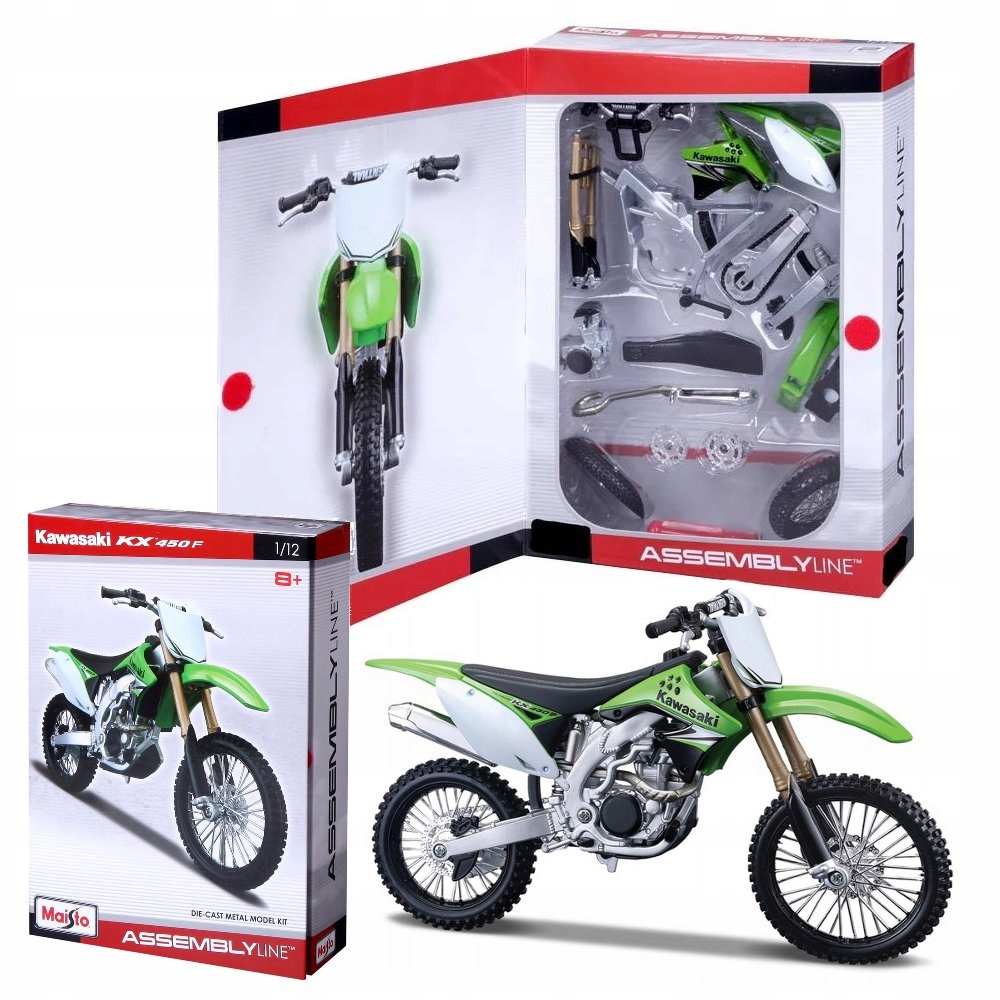 Kawasaki Kx 450F Cross model pro skládání 1:12