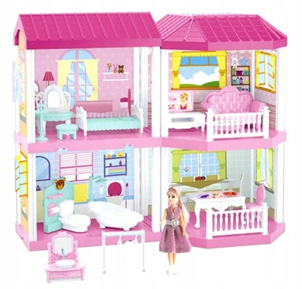 

Domek Dla Lalek Villa Lalka Akcesoria 89 el