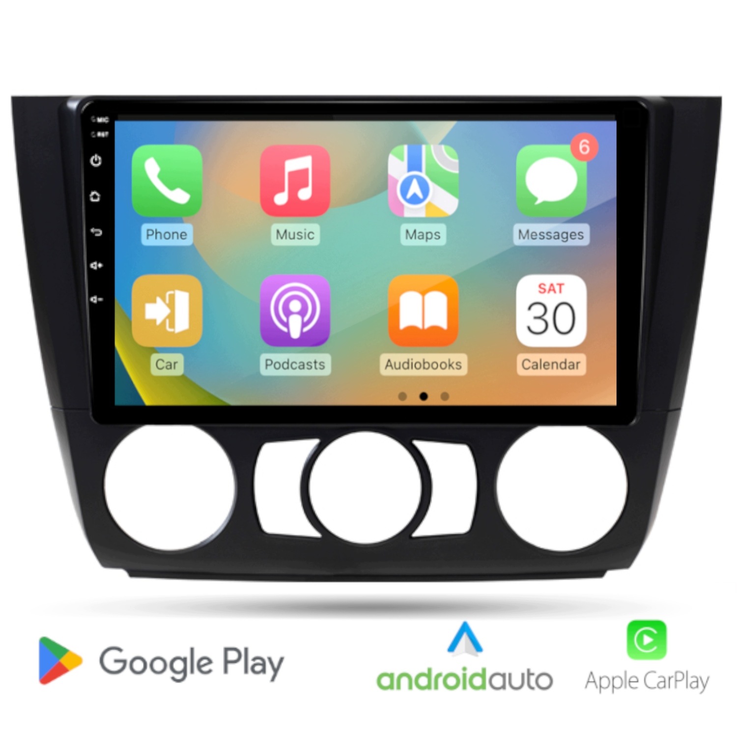 Android rádio Bmw E87 E88 E81 E82 Carplay Android Auto Wi-Fi