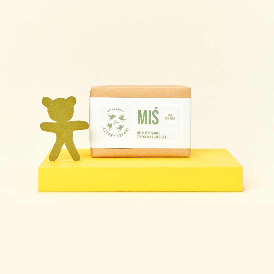 CZTERY SZPAKI Mydło MIŚ z WEGAŃSKĄ lanoliną Marka Cztery Szpaki